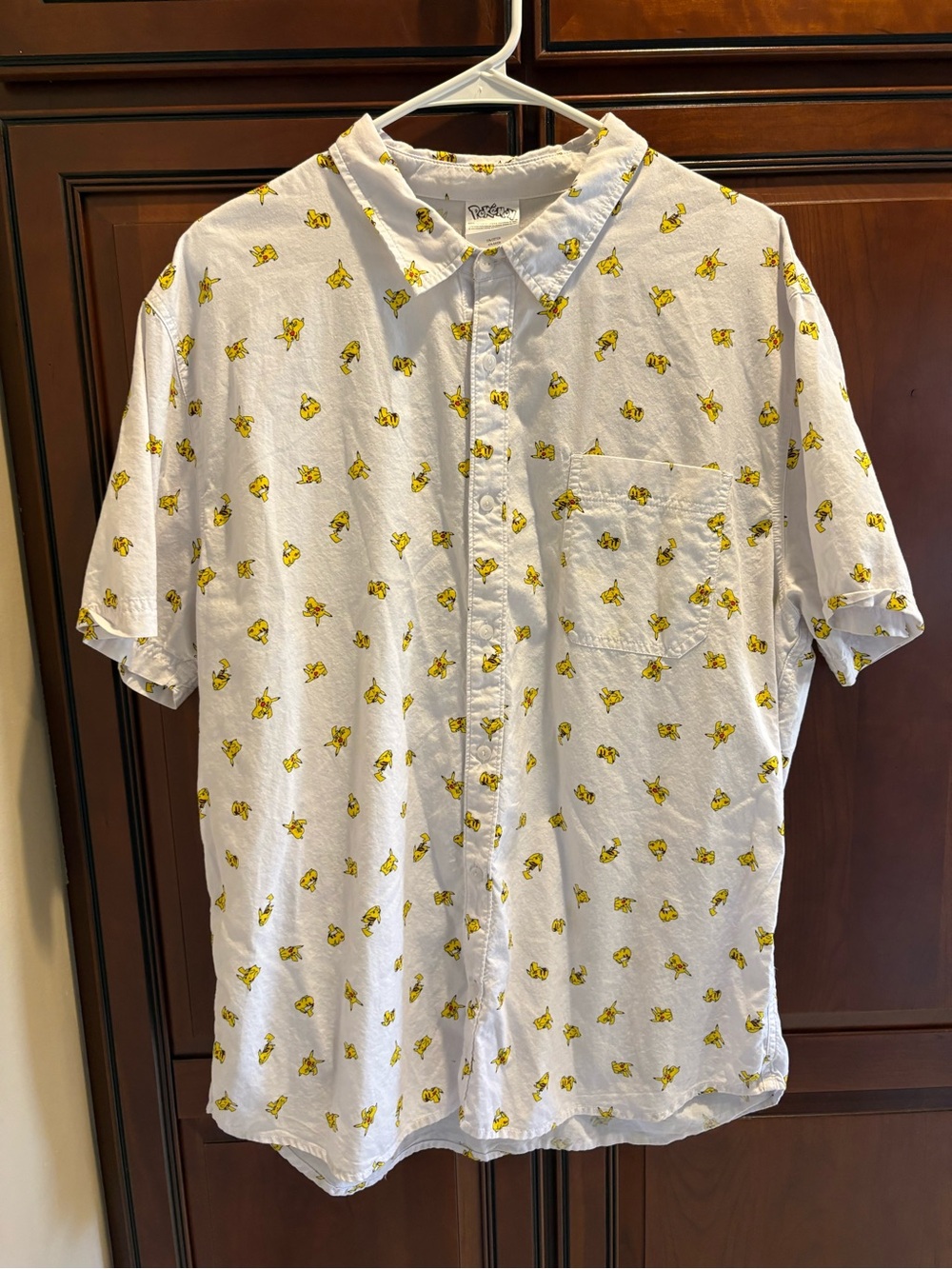 Pokémon Short Sleeve Button Down Shirt - XL